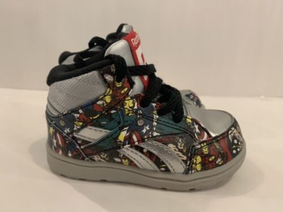 Reebok Marvel Superhero Multi Hero Toddler Sneakers - Size 5 - Picture 4 of 8